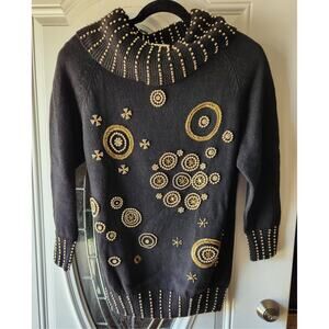 Victoria Harbour Vtg 80s Cowl Neck Sweater Size Medium